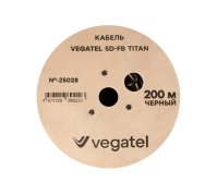 Кабель коаксиальный VEGATEL 5D-FB (Titan, черный)