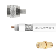 Кабельная сборка VEGATEL 5D-FB (Titan, белый) (SMA-male - N-111)
