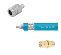 Кабельная сборка VEGATEL 5D-FB Cu (ГОСТ, синий) (SMA-male - N-female) 2м